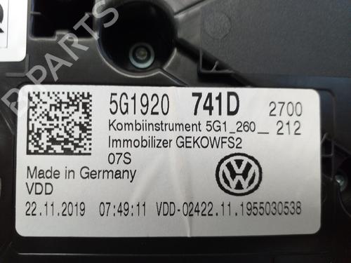 Instrument cluster VW GOLF VII (5G1, BQ1, BE1, BE2)  | BP24310599C47 