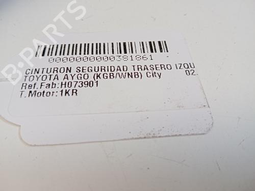 Rear left seatbelt TOYOTA AYGO (_B1_) 1.0 (KGB10_, KGB10R) | BP17078930I29