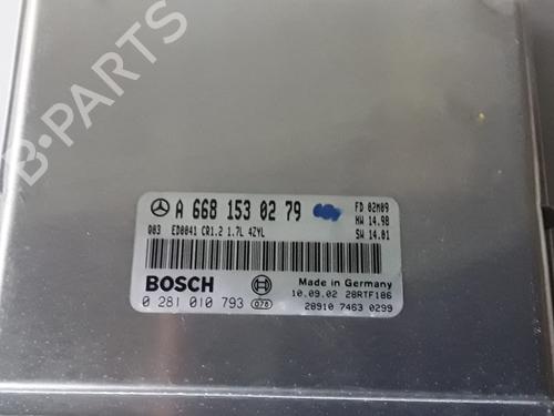 Engine control unit (ECU) MERCEDES-BENZ A-CLASS (W168) A 170 CDI (168.009, 168.109) | BP9285268M57 