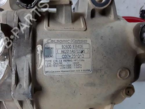 AC compressor NISSAN NAVARA NP300 (D40) 2.5 dCi 4WD | BP9284516M34 
