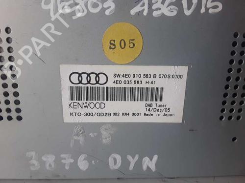 Bilradio AUDI A8 D3 (4E2, 4E8) 6.0 W12 quattro | BP9362582E6 