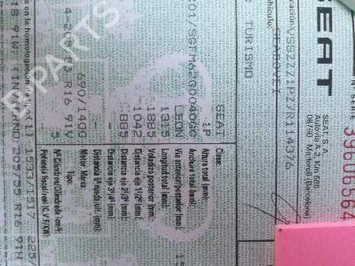 Gearbox SEAT LEON (1P1) 2.0 TDI | BP9281566M3 