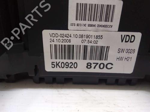 Instrument cluster VW GOLF VI (5K1)  | BP9466248C47 