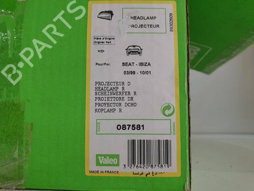 Right headlight SEAT CORDOBA (6K1, 6K2) 1.4 i | BP14366101C29 