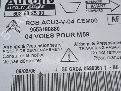 ECU airbags CITROËN BERLINGO / BERLINGO FIRST Box Body/MPV (M_) 1.9 D 70 (MBWJZ, MCWJZ) | BP9479026M53 