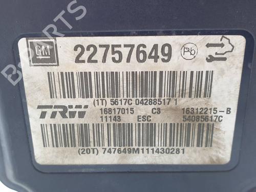 ABS pump OPEL INSIGNIA A (G09)  | BP20290627M43 
