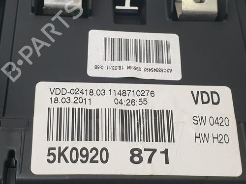 Instrument cluster VW GOLF VI (5K1)  | BP25890968C47 