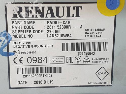 Radio RENAULT CLIO IV (BH_)  | BP10375559E6 