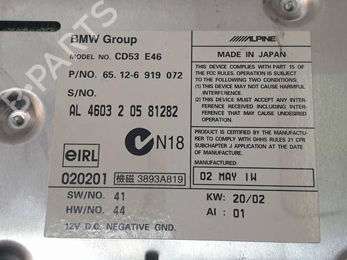 Radio BMW 3 Compact (E46) 316 ti | BP20698510E6 