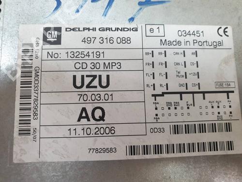 Radio OPEL CORSA D (S07)  | BP13927376E6 
