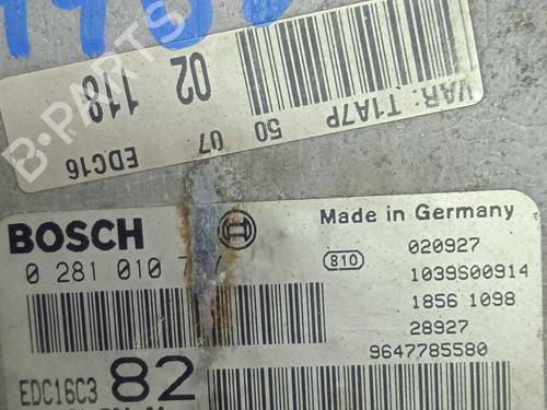 Engine control unit (ECU) PEUGEOT 206 Hatchback (2A/C)  | BP9486569M57 