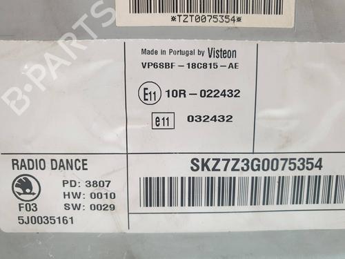 Radio SKODA FABIA I (6Y2)  | BP10661502E6 