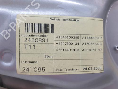 Front left window mechanism MERCEDES-BENZ M-CLASS (W164)  | BP19515977C22 