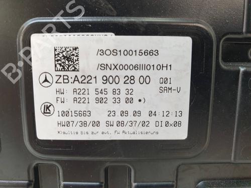 Electronic module MERCEDES-BENZ S-CLASS (W221, V221) S 63 AMG (221.077, 221.177) | BP15520896M83 