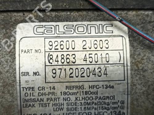 AC compressor NISSAN PRIMERA (P11)  | BP9460663M34 