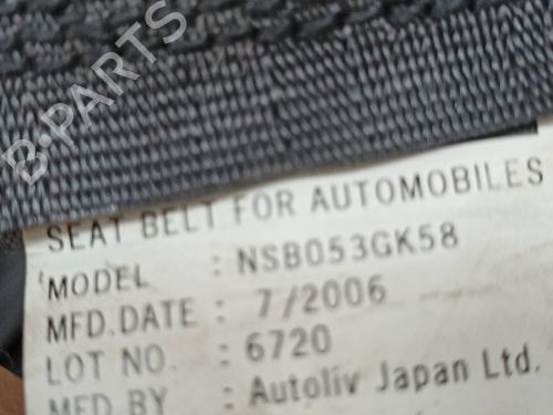 Rear center seatbelt HONDA ACCORD VII (CL, CN)  | BP10415871I27 