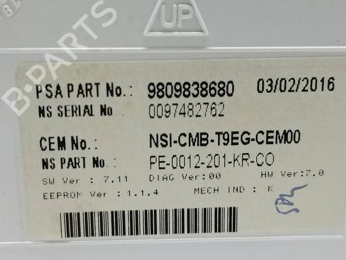Instrument cluster PEUGEOT 308 II (LB_, LP_, LW_, LH_, L3_)  | BP26564054C47 