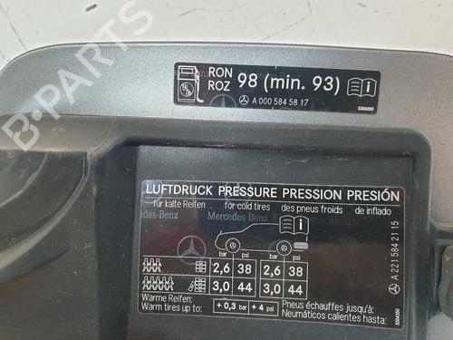 Fuel flap MERCEDES-BENZ S-CLASS (W221, V221) S 63 AMG (221.077, 221.177) | BP15513847C131 