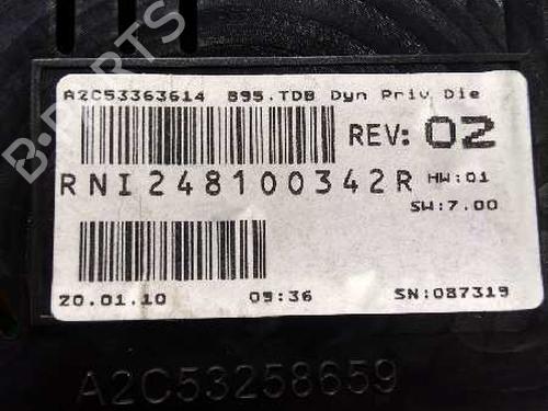 Instrument cluster RENAULT MEGANE III Hatchback (BZ0/1_, B3_)  | BP9480396C47 