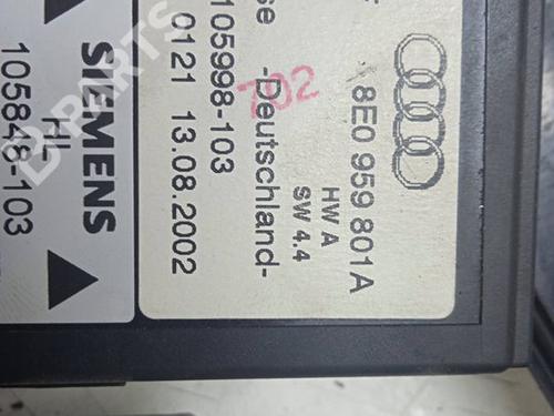 Used Rear left window mechanism Rear left window mechanism AUDI A4 B6 (8E2) 2.0 (130 hp) 11197434 11197434