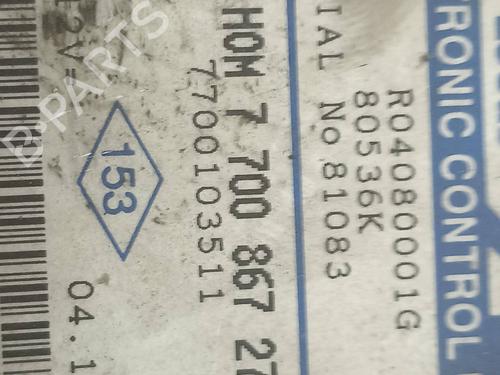Engine control unit (ECU) RENAULT MEGANE I Classic (LA0/1_)  | BP9468223M57 