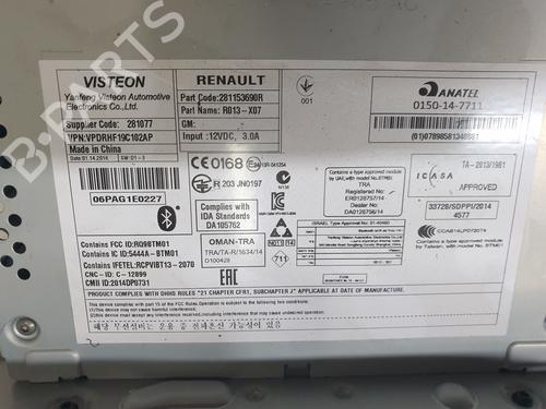 Radio RENAULT TWINGO III (BCM_, BCA_) | BP24034834E6