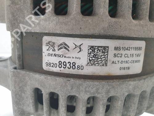 Alternator PEUGEOT 208 I (CA_, CC_) 1.6 HDi | BP19262835M7 