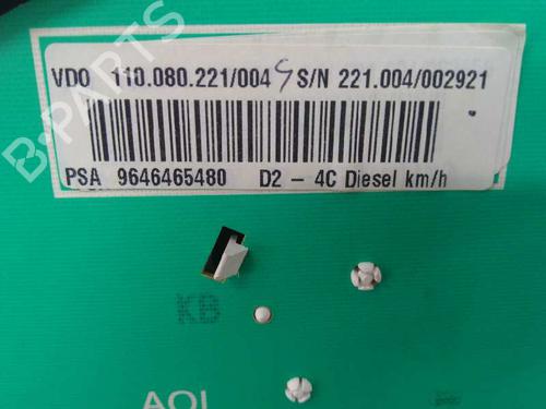 Instrument cluster PEUGEOT 407 (6D_)  | BP9468017C47 