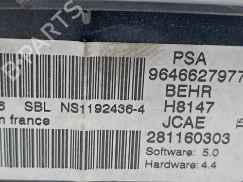 Climate control PEUGEOT 307 (3A/C)  | BP9464278I5 