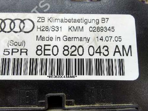 Climate control AUDI A4 B7 Avant (8ED) 3.0 TDI quattro | BP9480439I5 