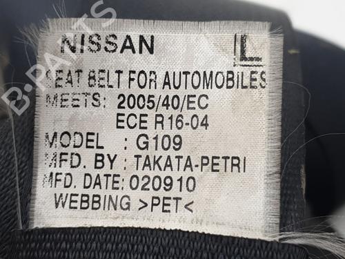 Front left seatbelt NISSAN NAVARA NP300 (D40) 2.5 dCi 4WD (D40TT, D40T, D40M, D40BB) | BP31832355I26