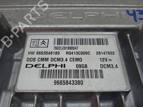 Engine control unit (ECU) CITROËN C5 III (RD_) 2.0 HDi (RDRHR8) | BP9488052M57 
