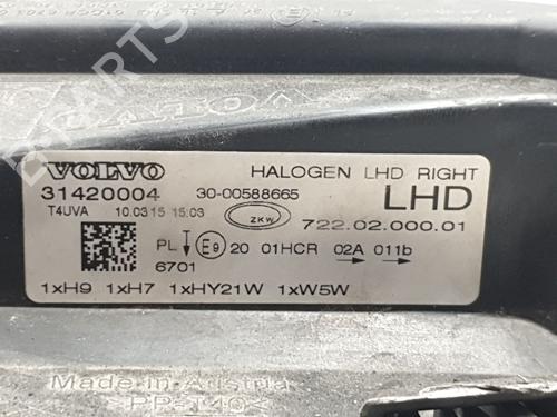Right headlight VOLVO V40 Hatchback (525) D3 | BP39988168C29 - Image 7