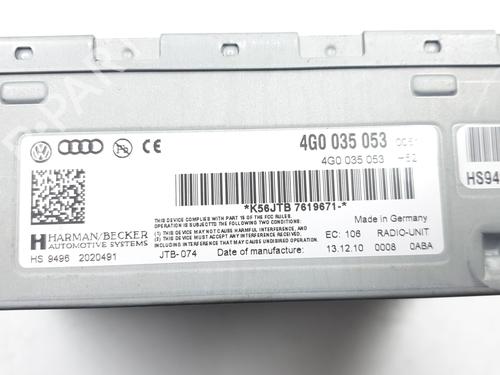 Radio AUDI A5 Sportback (8TA) 2.0 TFSI | BP32340553E6