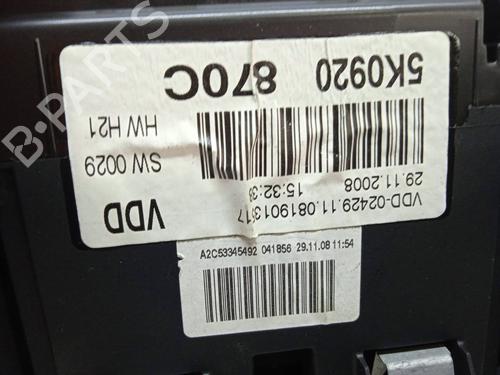 Instrument cluster VW GOLF VI (5K1)  | BP13321711C47