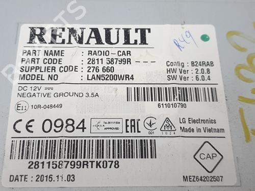 Radio DACIA LODGY (JS_) 1.2 TCe (JSAY, JSM0) | BP30196820E6 