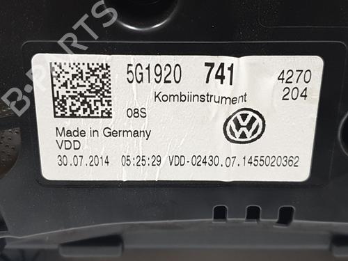 Instrument cluster VW GOLF VII (5G1, BQ1, BE1, BE2) 1.6 TDI | BP29537890C47 