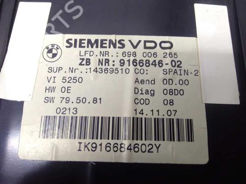 Instrument cluster BMW 3 Coupe (E92) 320 d | BP9493020C47 