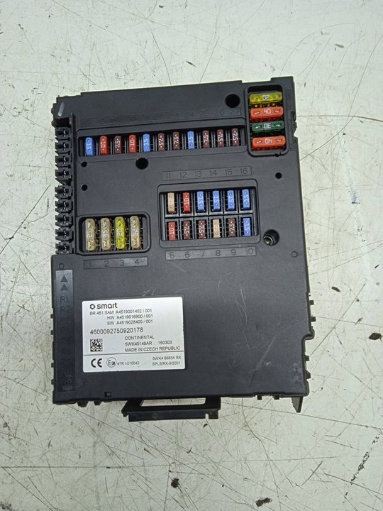 Fuse box SMART FORTWO Coupe (451) electric drive (451.390) 9961442 B