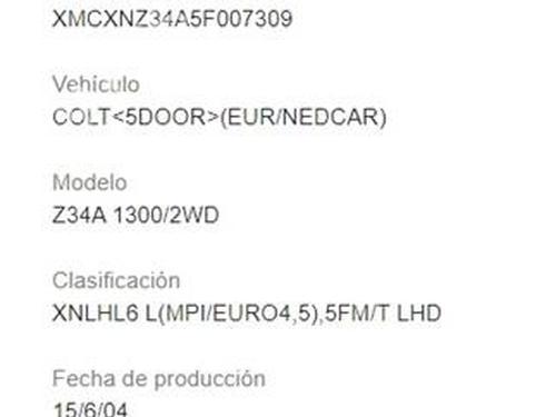 Right taillight MITSUBISHI COLT VI (Z3_A, Z2_A)  | BP32162190C35 