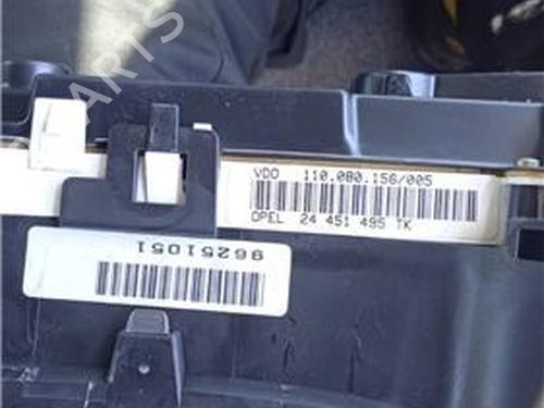 Instrument cluster OPEL ASTRA G Hatchback (T98) 1.6 16V (F08, F48) | BP25381307C47 