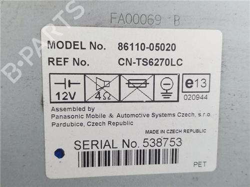 Display monitor TOYOTA AVENSIS (_T25_) 2.0 VVT-i (AZT250_, AZT250R) | BP24639292C48 