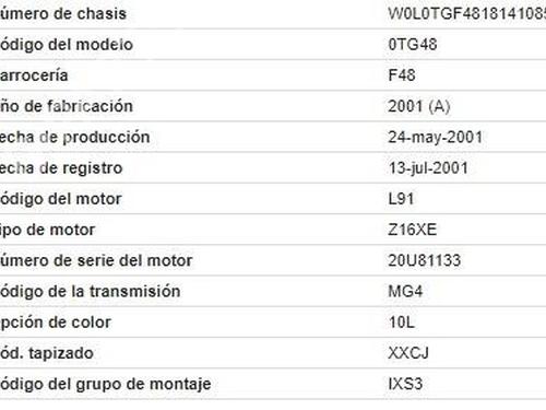 Right taillight OPEL ASTRA G Hatchback (T98) 1.6 16V (F08, F48) | BP29431429C35 
