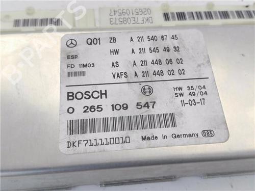 ESP ECU MERCEDES-BENZ E-CLASS (W211) E 270 CDI (211.016) | BP36477232M58 - Image 8