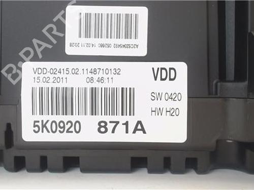 Instrument cluster VW GOLF VI (5K1)  | BP30412410C47 