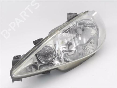 Used Left headlight PEUGEOT 206 CC (2D) [2000-2008]  31719008