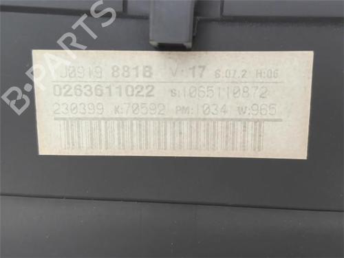 Instrument cluster VW GOLF IV (1J1)  | BP22633177C47 