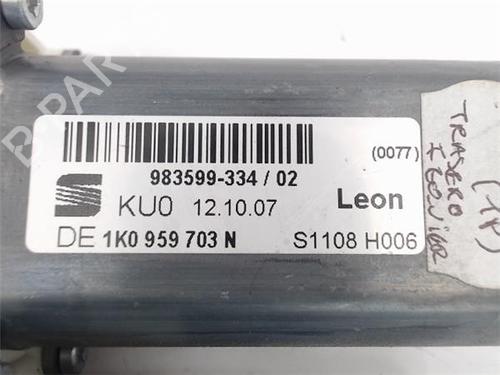 Left rear window motor SEAT LEON (1P1)  | BP14343293E23 