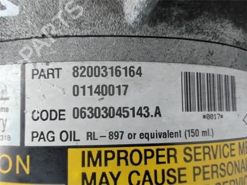 AC compressor RENAULT MEGANE II (BM0/1_, CM0/1_)  | BP13052773M34 