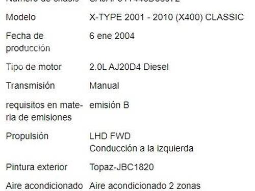 Hand brake JAGUAR X-TYPE I (X400) 2.0 D | BP31754358I18 